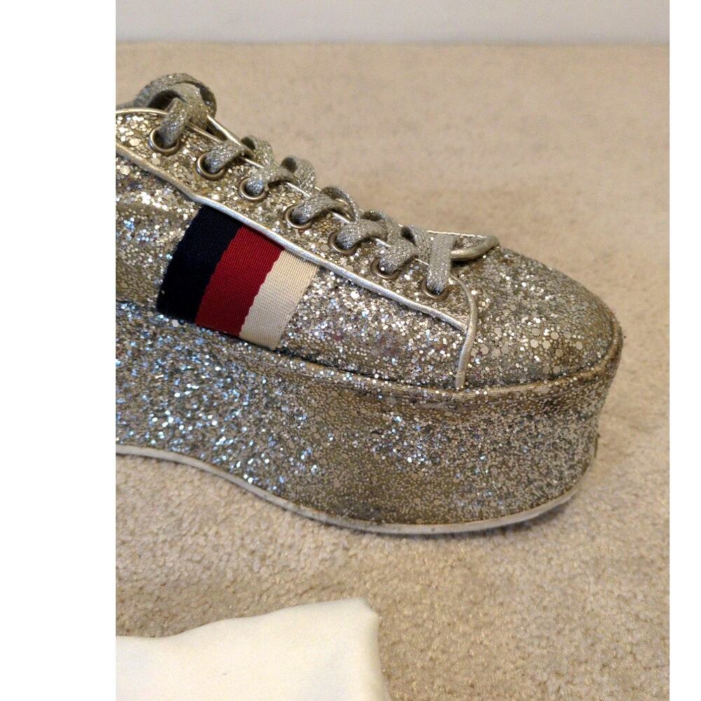Gucci Peggy Glitter Platform Sneaker - Picture 9 of 15
